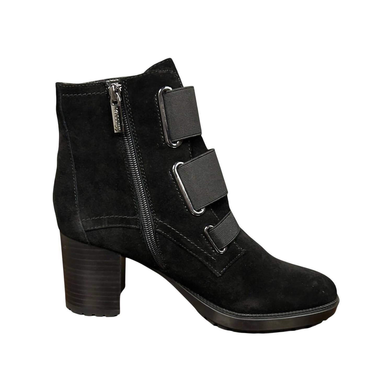 New Valdini Women's Jenny Ankle Boots In Black Suede